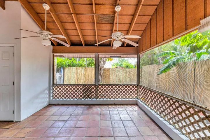 Screened patio