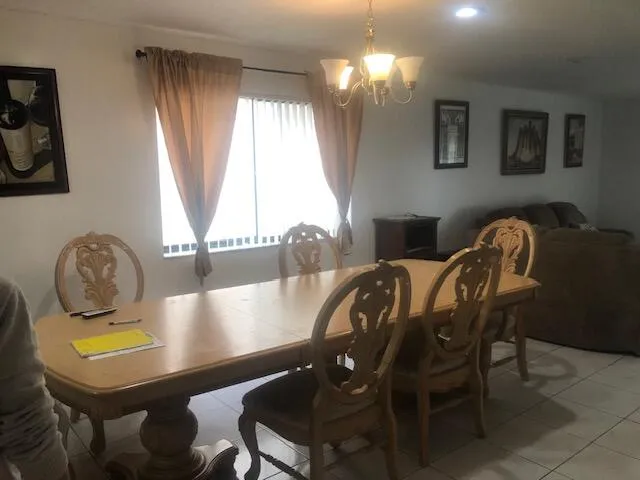 the dining area