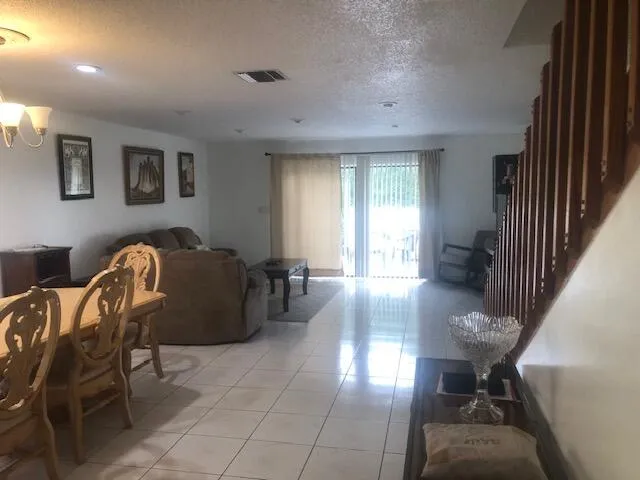 the dining and living room