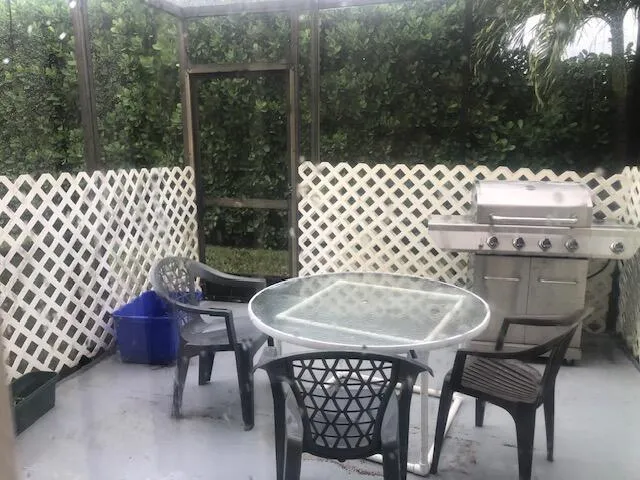 the screened porch
