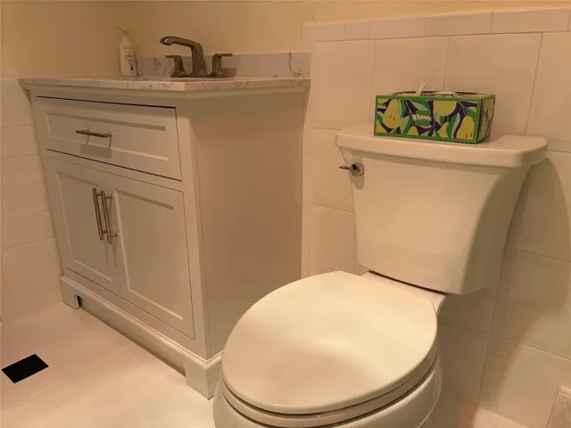 Second bath remodeled