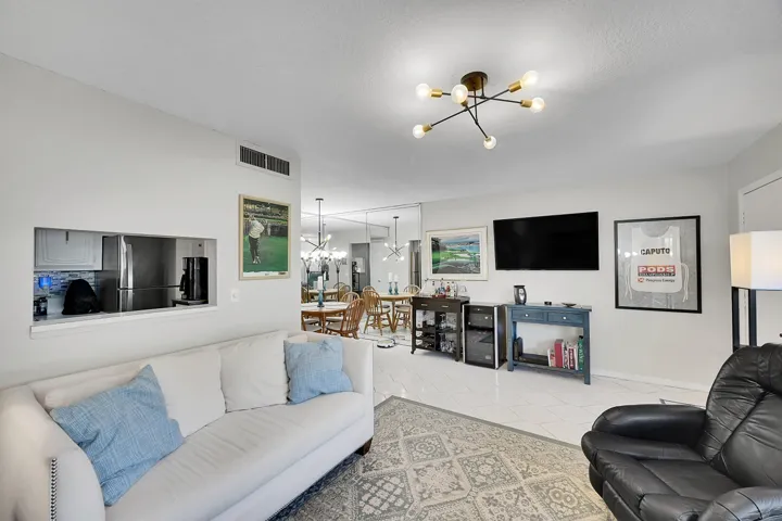 Living room looking at Dining