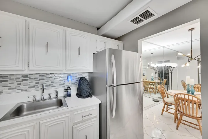 Kitchen with SS appliances