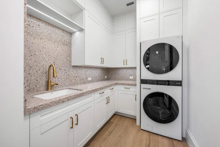 Spacious ground level laundry