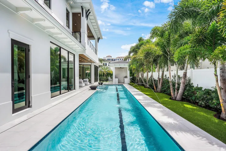 50' Saltwater heated lap pool