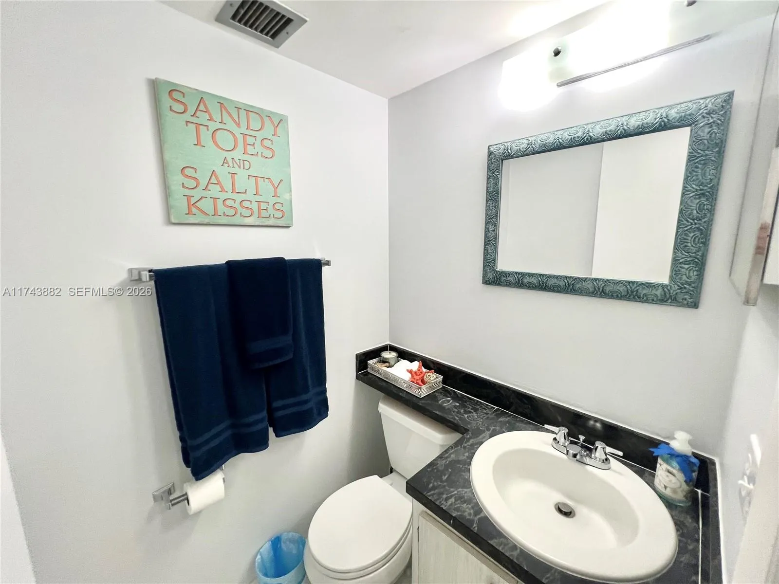 Hall Half Bath off Livingroom for Guests