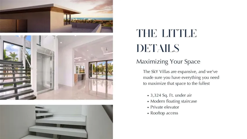 It’s the details that elevate everyday living. A private elevator, floating stairs, and rooftop access are designed to simplify life while enhancing comfort and freedom—ideal for those ready to enjoy more living and less maintenance.