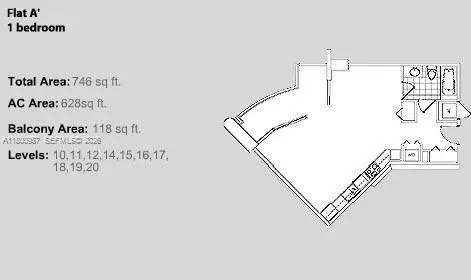 Floor plan of the Unit