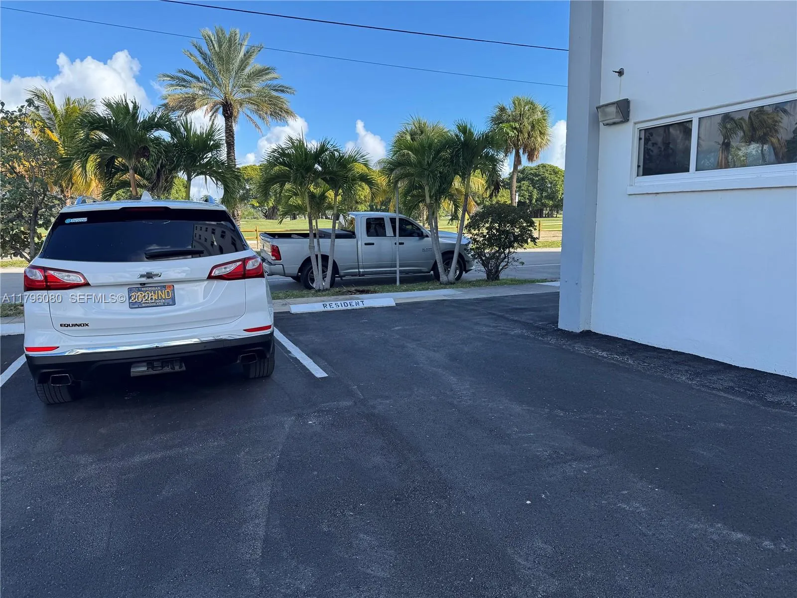 New blacktop on all parking areas