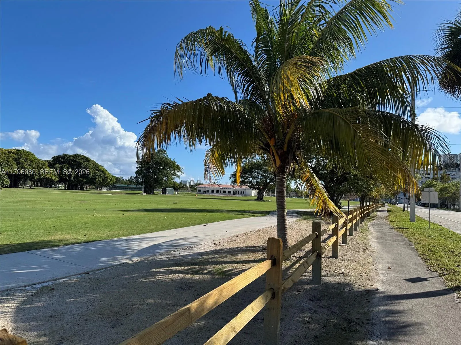 Golf course - new fence, new paths, new greens, new fairways, new grading for water retention