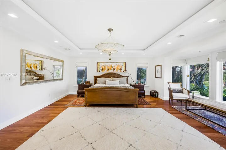 Spacious Master Bedroom with water views