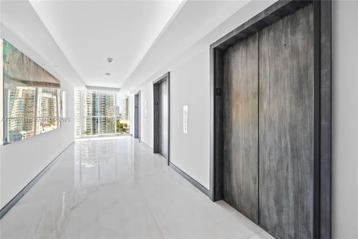 Renovated hallways and elevators.