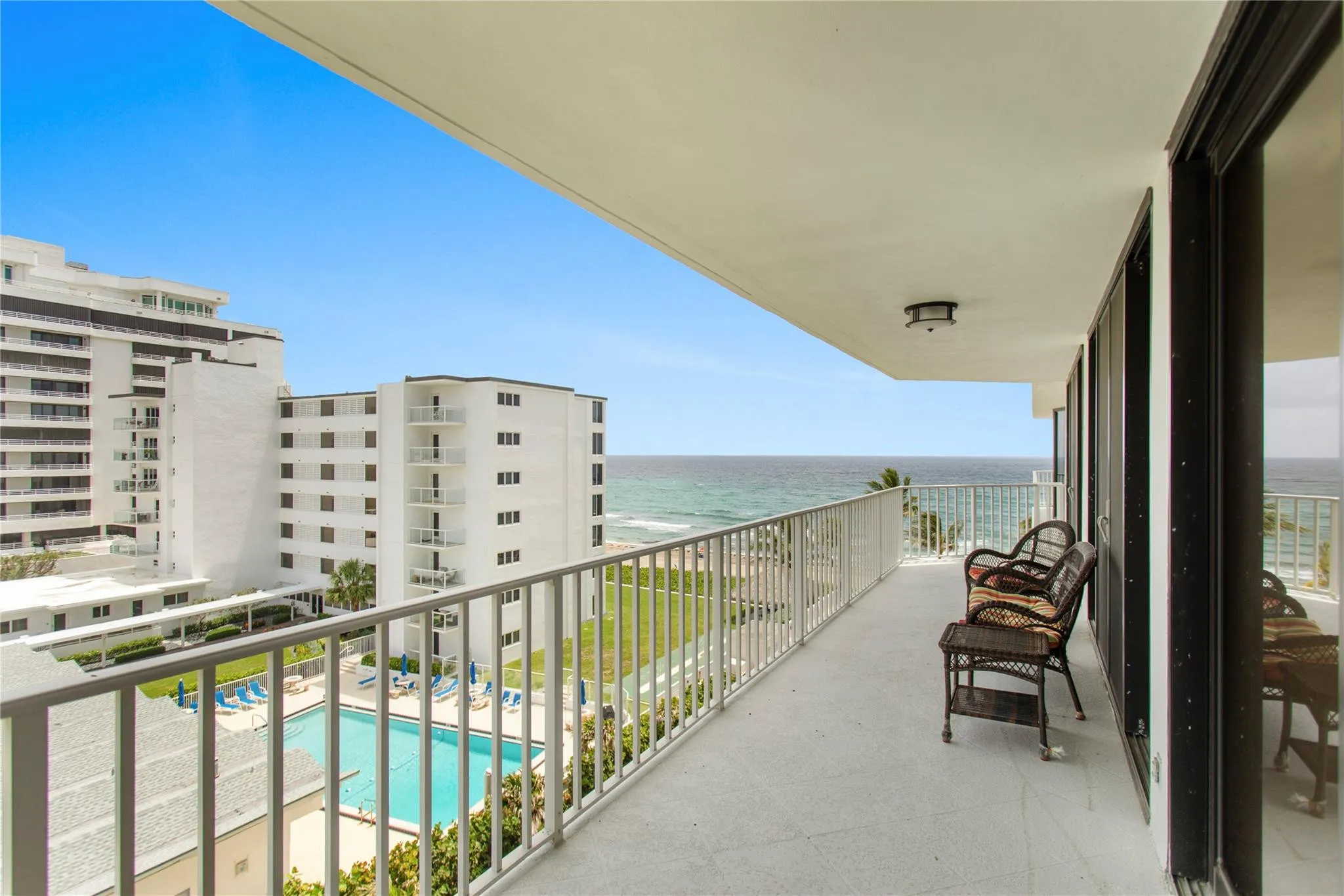 Large Balcony with Views