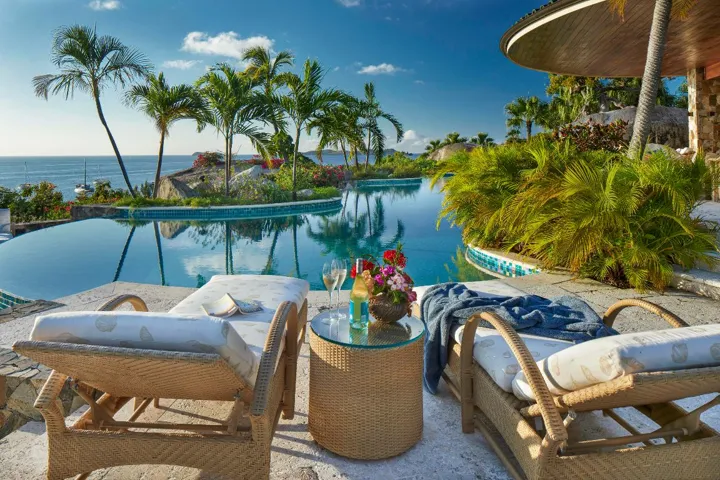 2. TWIN LOUNGERS SWIMMING POOL
