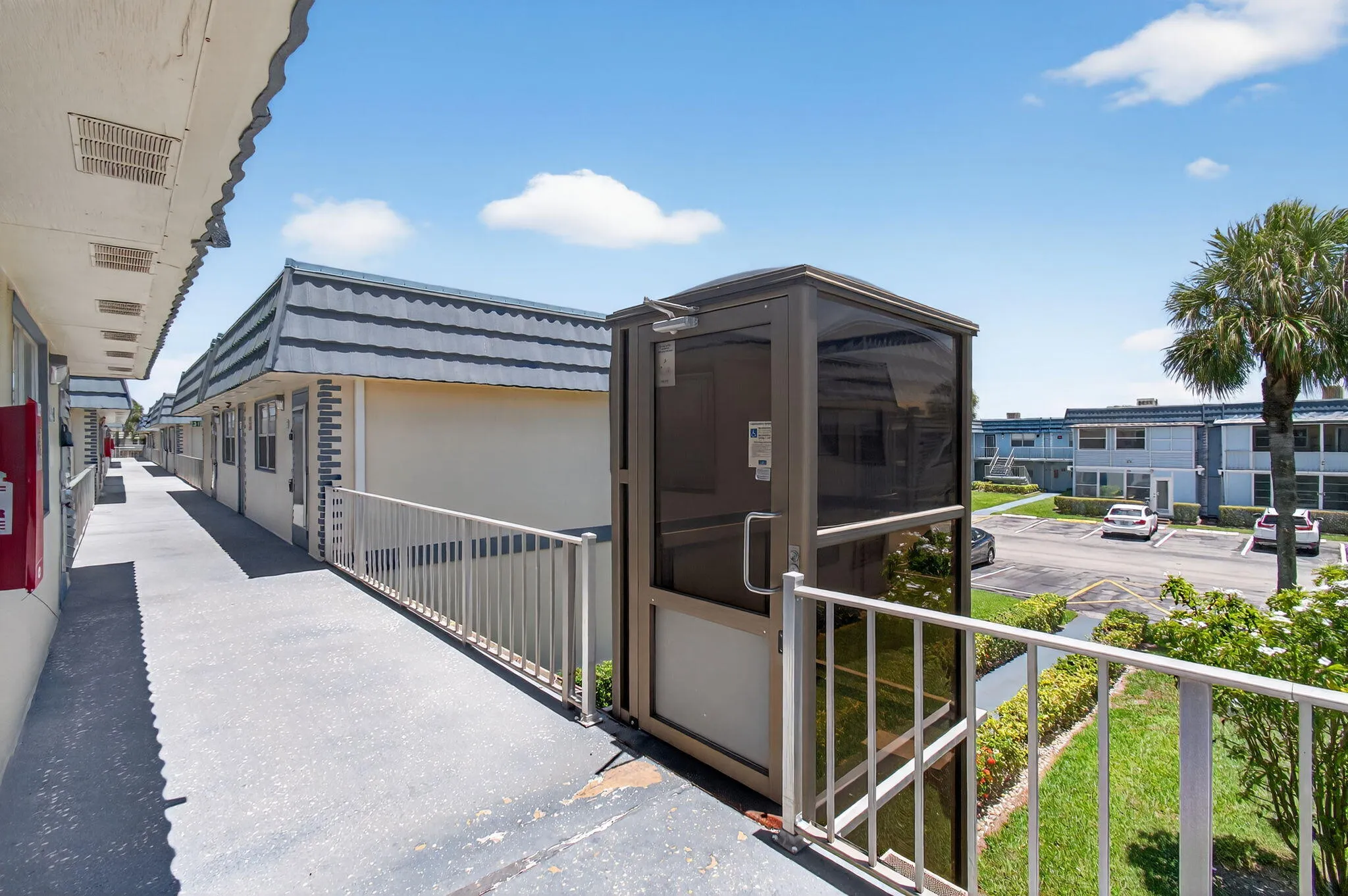 The lift right outside your door!