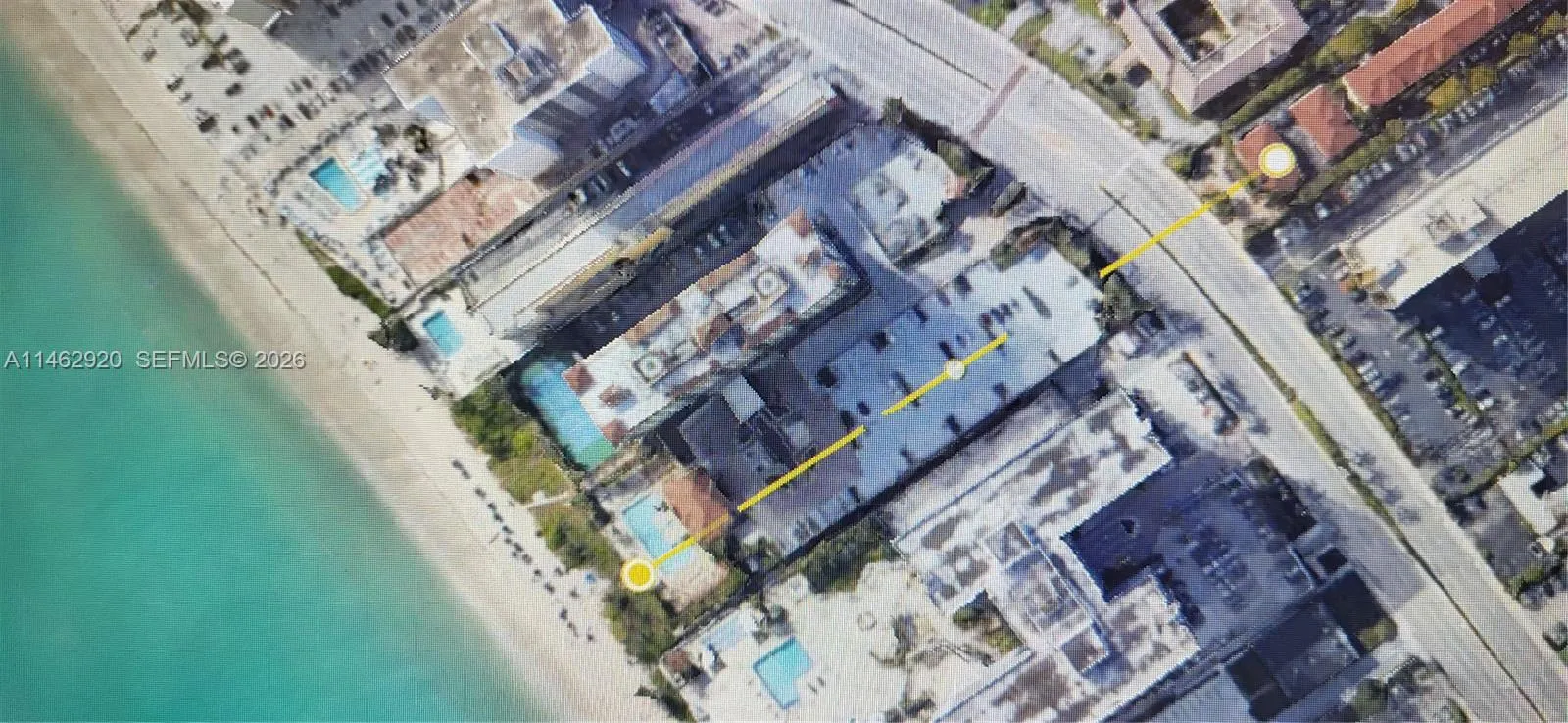 only 700 feet from the ocean entering through our building 2080