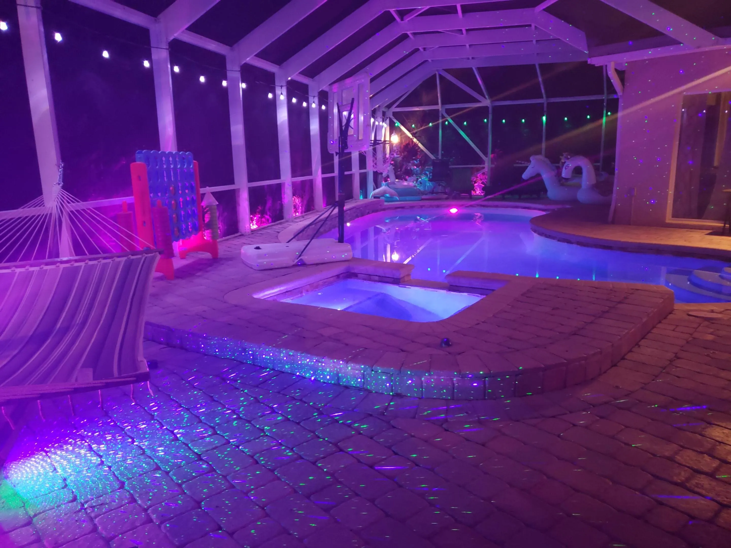 Choose colors and night effects