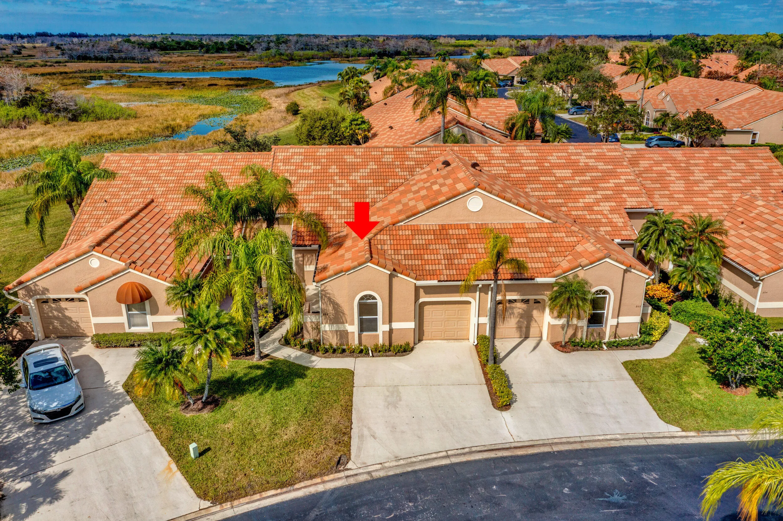 Aerial of 802 Sabal Palm Lane