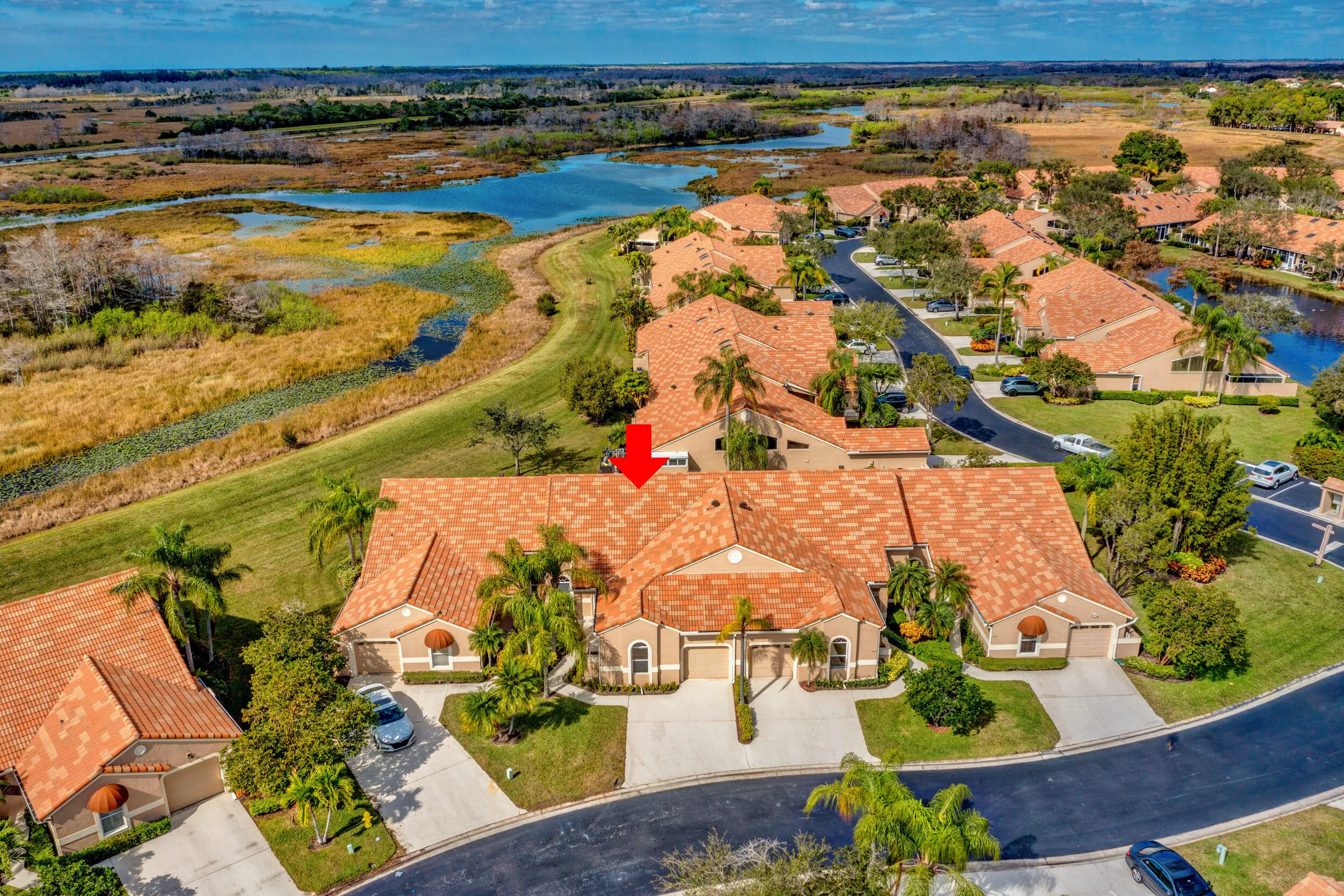 Aerial of Heather Run Community