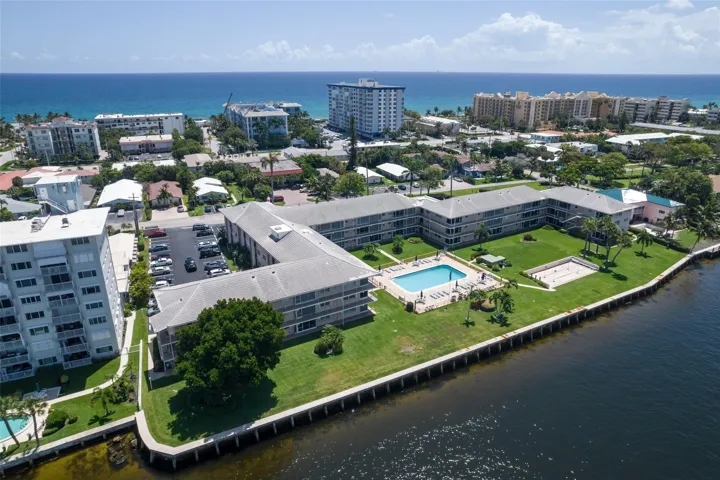 Nestled in between the Intracoastal and Beach in Deerfield Beach Island