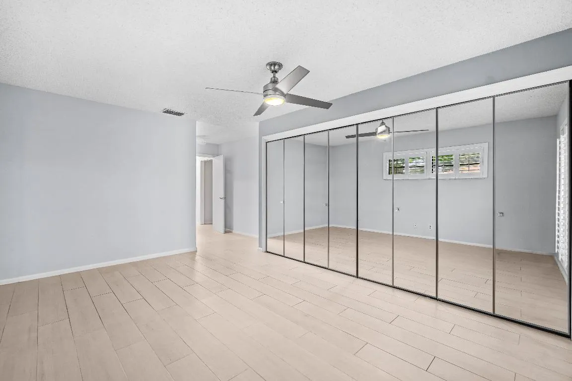 Master Bedroom with Wall Closets
