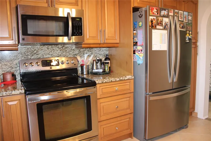 Granite, wood and new appliances