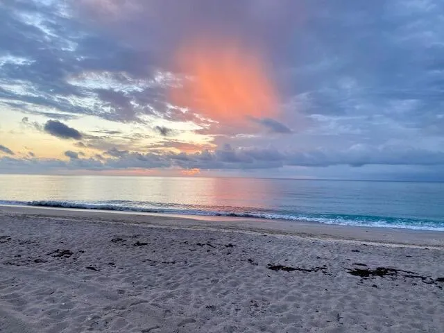 Sunrise over the ocean