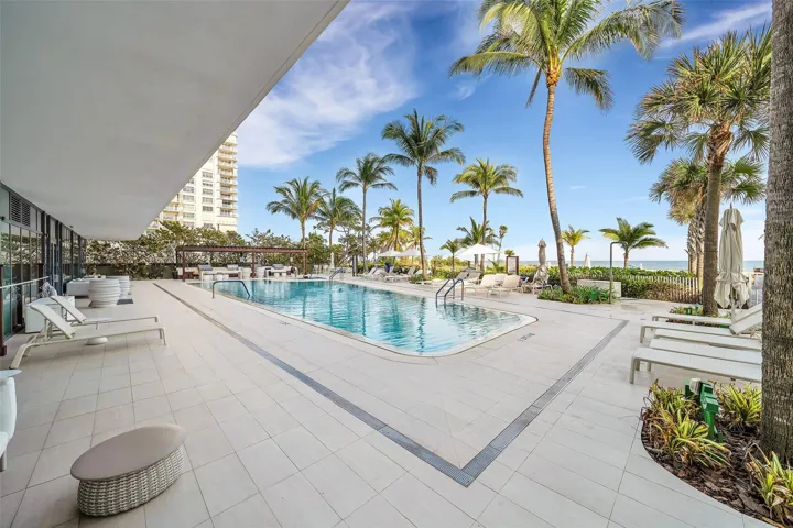 Heated saltwater pool