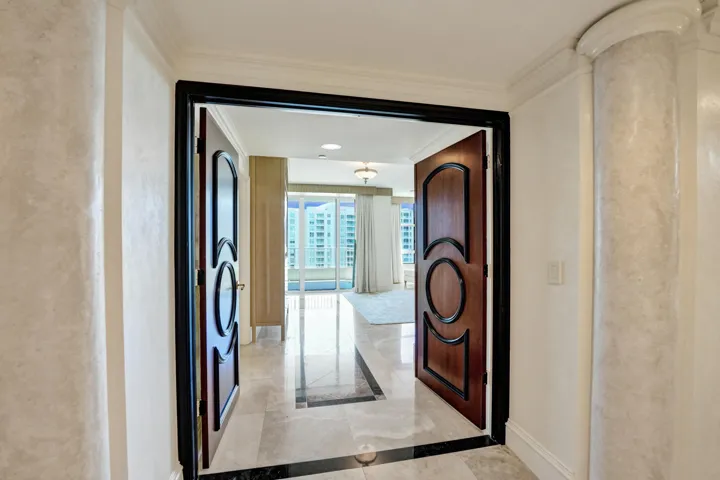 DOUBLE DOOR ENTRANCE INTO PRIMARY
