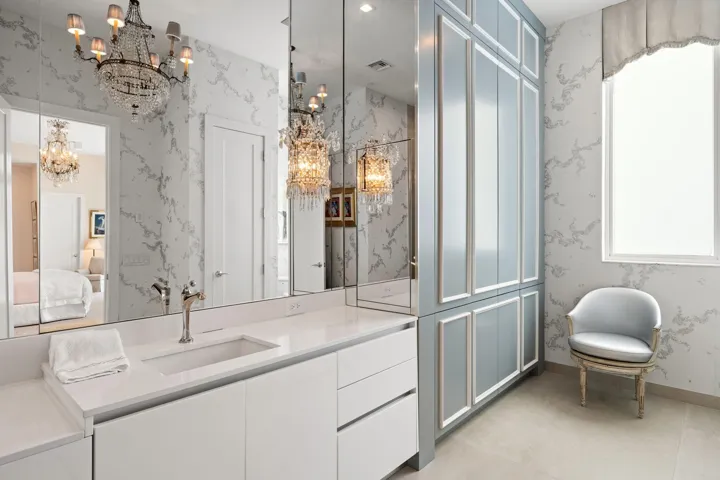 Her Primary Bathroom Custom Cabinetry