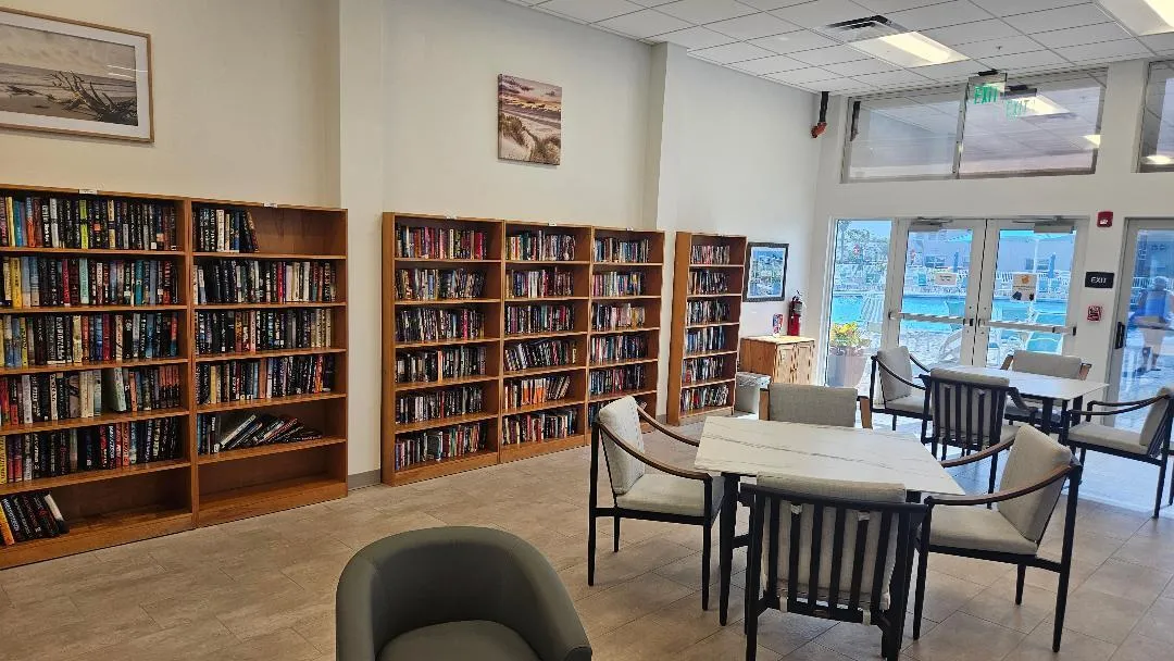 library and card room