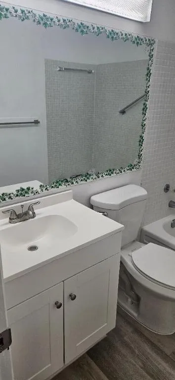 new vanity, toilet