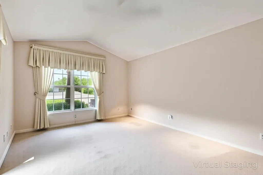 Virtually staged empty.