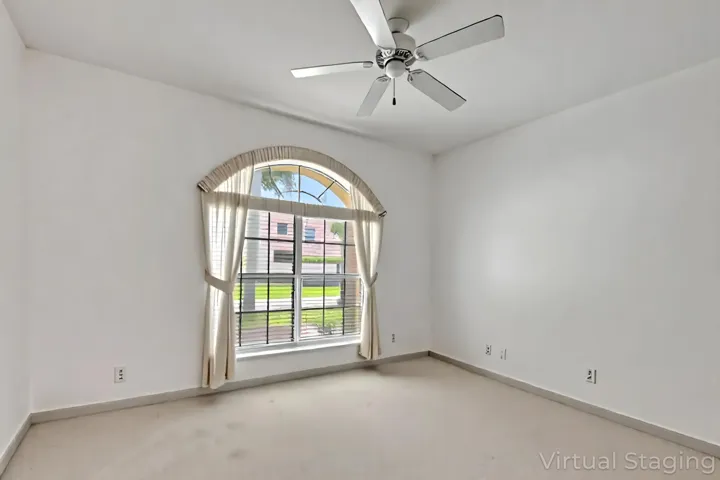 Virtually staged empty.