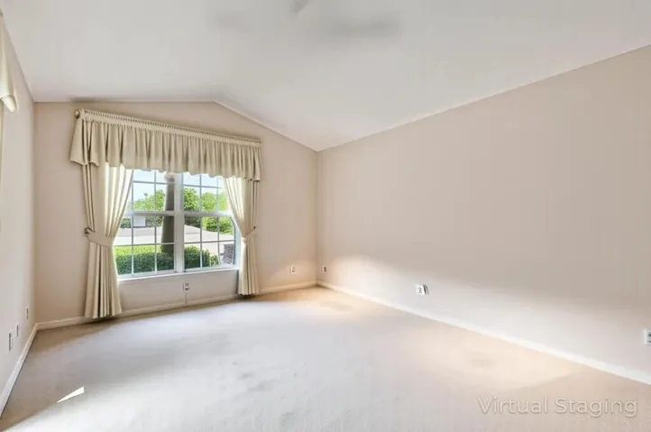 Virtually staged empty.