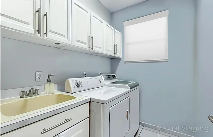 Virtually staged.