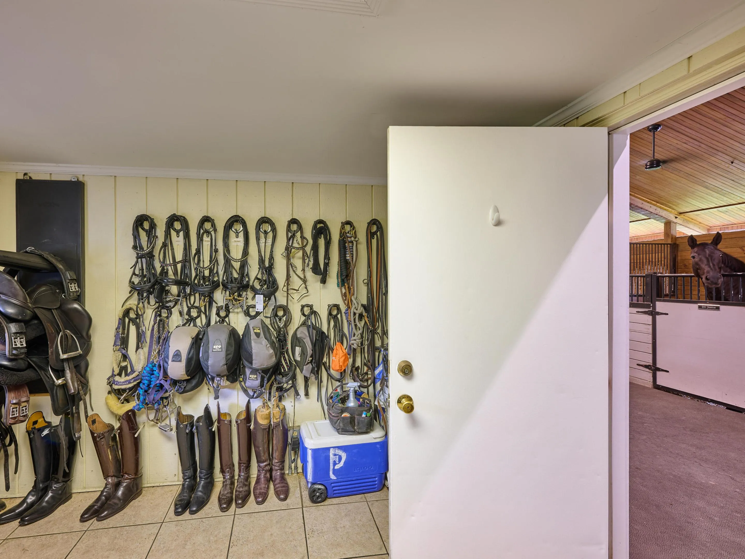 one of 2 offices/tack rooms.