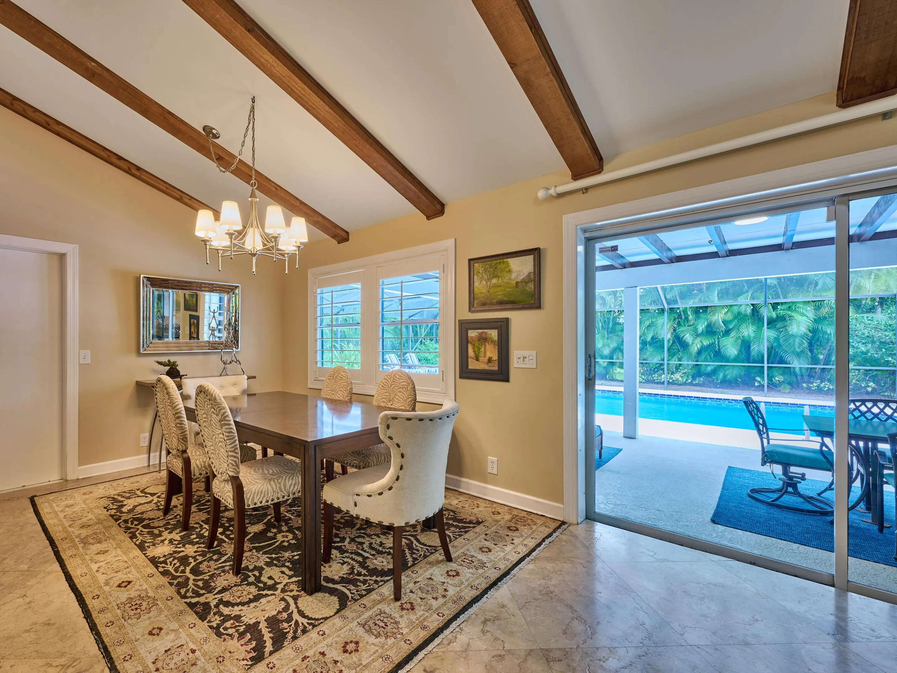 Formal dining overlooks the grounds while you enjoy your favorite meal with your favorite people.