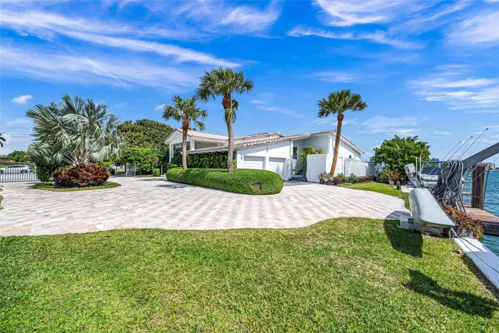 Canal side of property