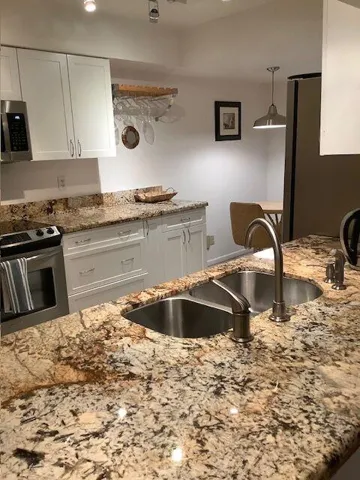 Looking into the kitchen