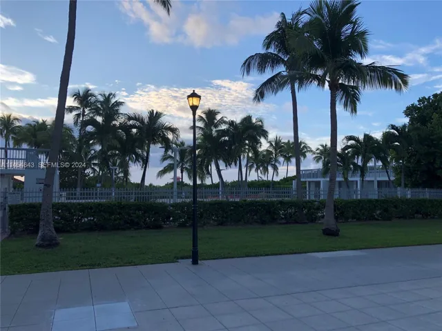 Bike, walking trail behind the building leading up to pool and ocean, cabanas