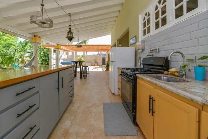 Outside kitchen