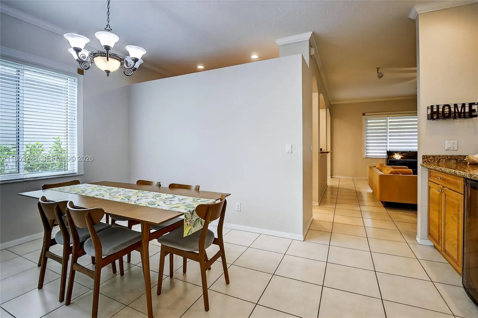 Formal dining area