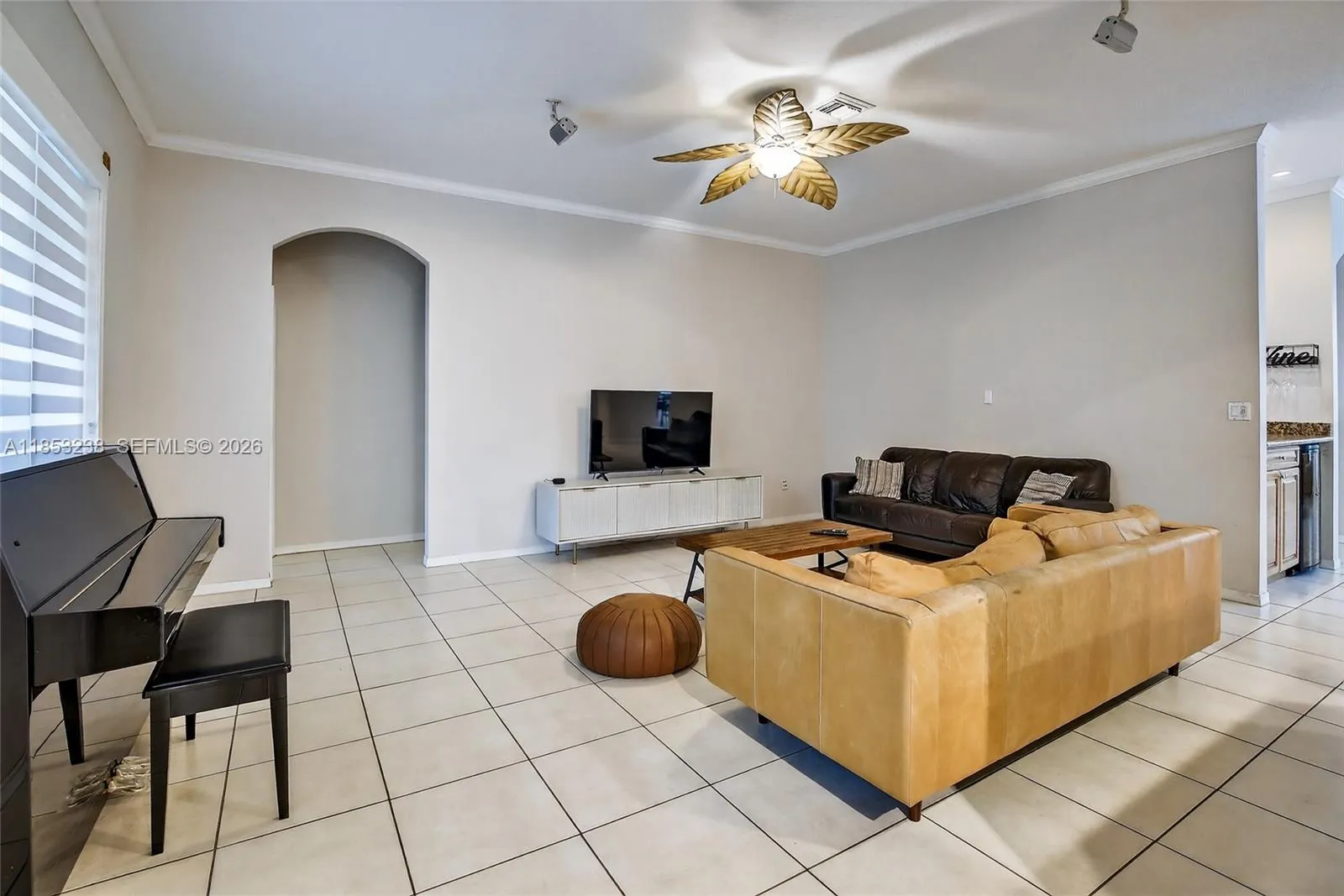 Spacious family room