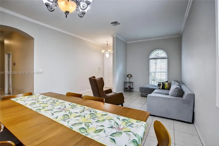 Formal dining area
