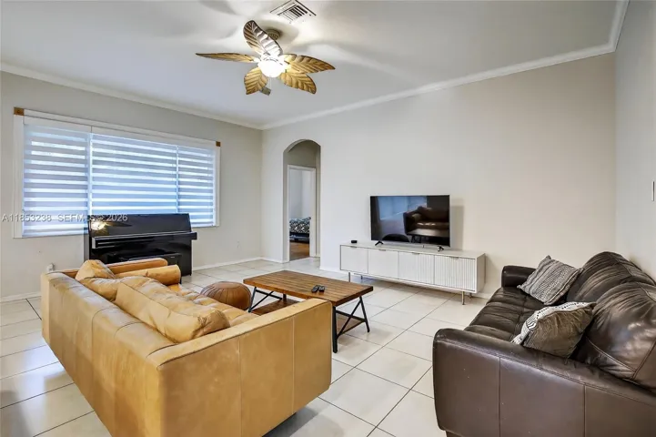 Spacious family room