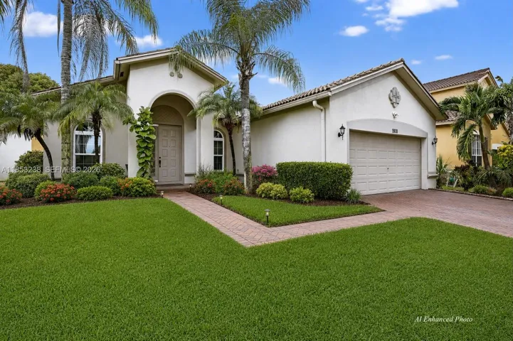 AI Enhanced Photo of front yard/front of home