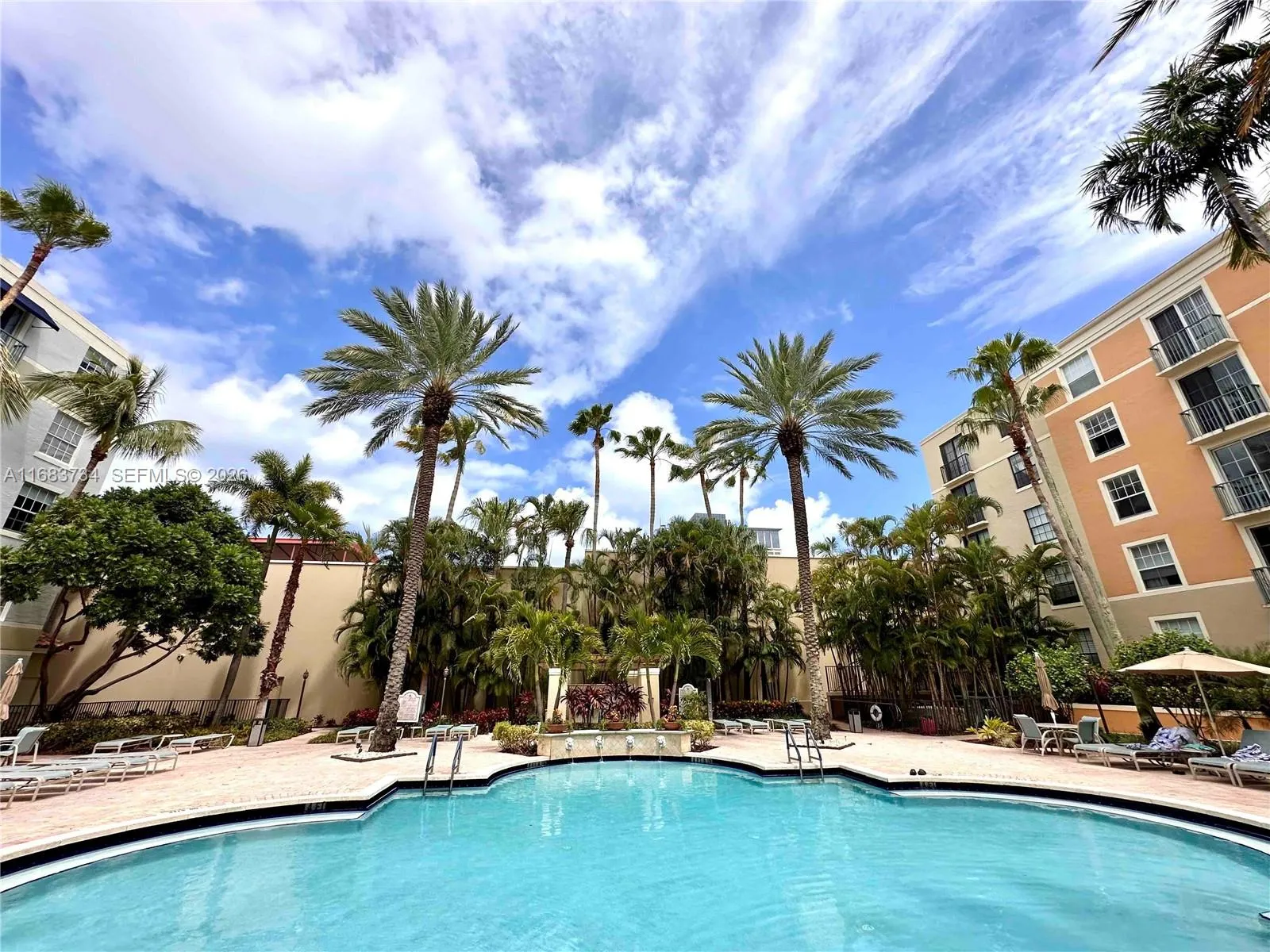 Pool Area & Sun Deck! Enjoy that tropical feeling in an elegant setting!651 Okeechobee Blvd., Unit #202, West Palm Beach, FL. City Place Tower Condominium. For Sale.