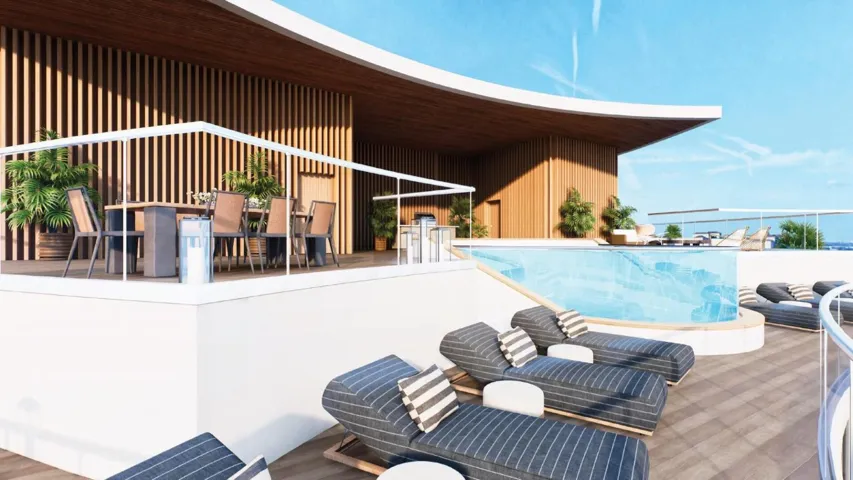 Pool Balcony Rendering