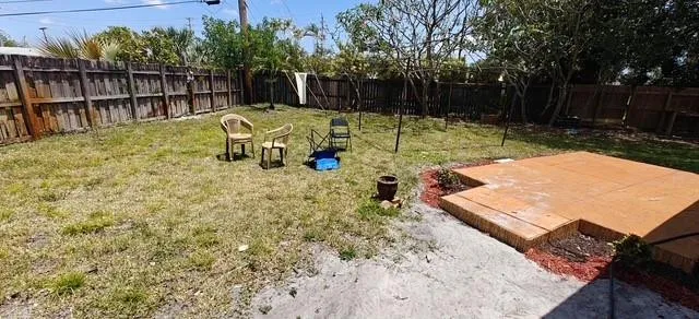 huge backyard
